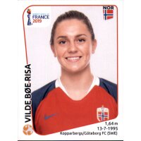 Frauen WM 2019 Sticker 70 - Vilde Risa - Norwegen