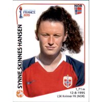 Frauen WM 2019 Sticker 72 - Synne Skinnes Hansen - Norwegen