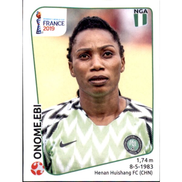 Frauen WM 2019 Sticker 87 - Onome Ebi - Nigeria