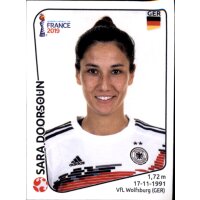 Frauen WM 2019 Sticker 104 - Sara Doorsoun - Deutschland