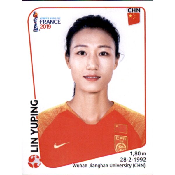 Frauen WM 2019 Sticker 130 - Lin Yuping - China