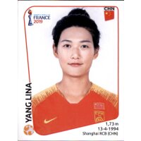 Frauen WM 2019 Sticker 132 - Yang Lina - China