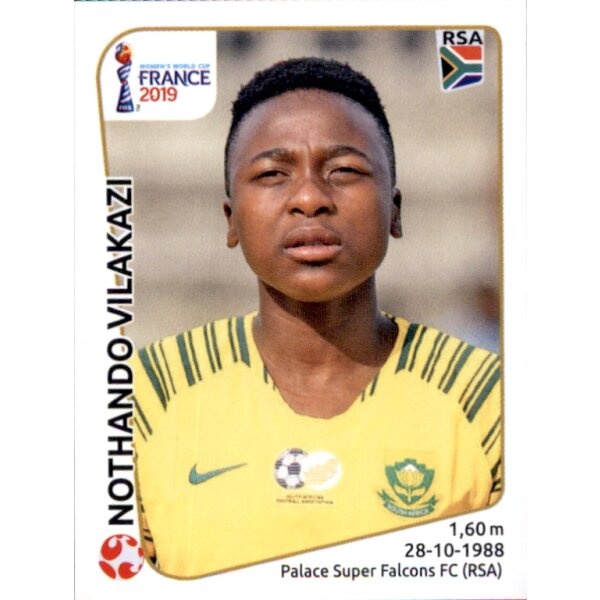 Frauen WM 2019 Sticker 163 - Nothando Vilakazi - Südafrika