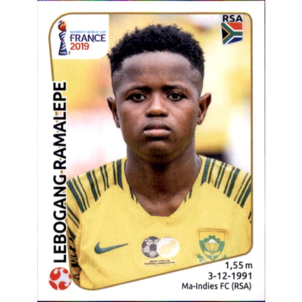 Frauen WM 2019 Sticker 165 - Lebongang Ramalepe - Südafrika