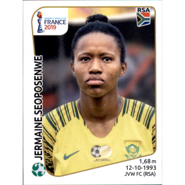 Frauen WM 2019 Sticker 175 - Jermaine Seoposenwe - Südafrika