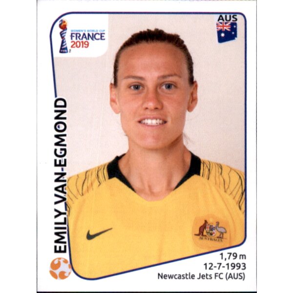 Frauen WM 2019 Sticker 187 - Emily van Egmond - Australien