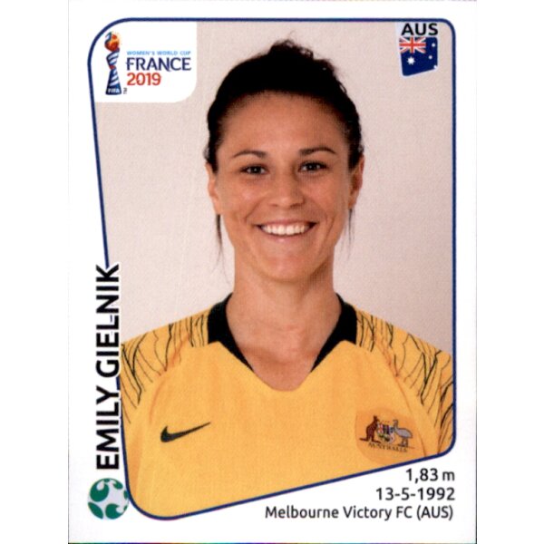 Frauen WM 2019 Sticker 191 - Emily Gielnik - Australien