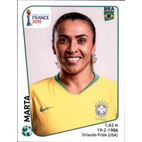 Frauen WM 2019 Sticker 232 - Marta - Brasilien