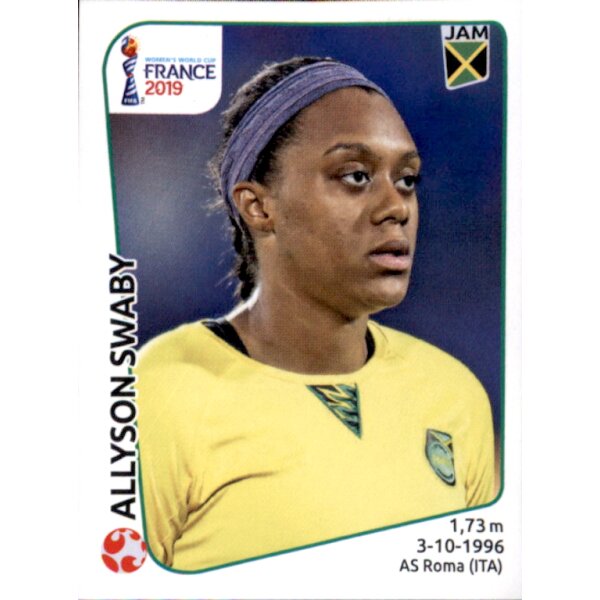 Frauen WM 2019 Sticker 239 - Allyson Swaby - Jamaika