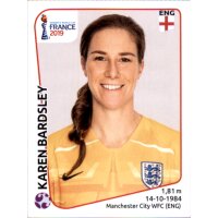 Frauen WM 2019 Sticker 254 - Karen Bardsley - England