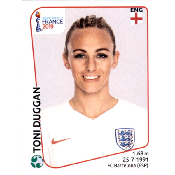 Frauen WM 2019 Sticker 270 - Toni Duggan - England