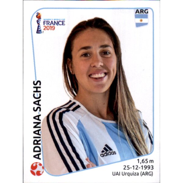 Frauen WM 2019 Sticker 295 - Adriana Sachs - Argentinien