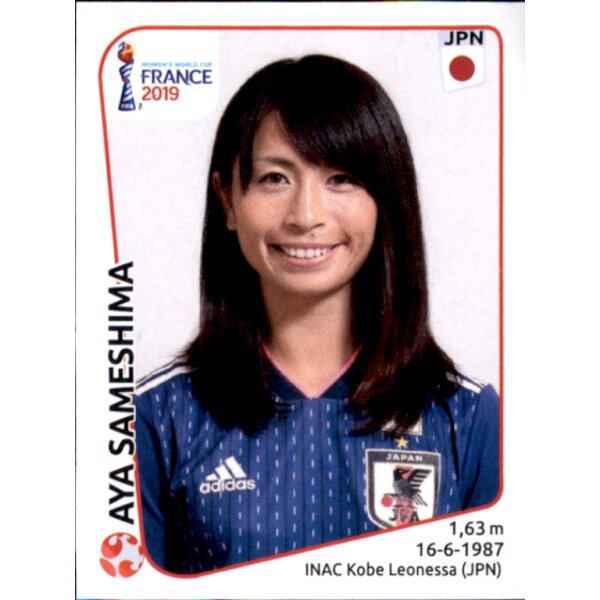 Frauen WM 2019 Sticker 314 - Aya Sameshima - Japan