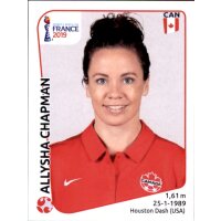 Frauen WM 2019 Sticker 333 - Aliysha Chapman - Kanada