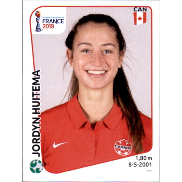 Frauen WM 2019 Sticker 343 - Jordyn Huitema - Kanada