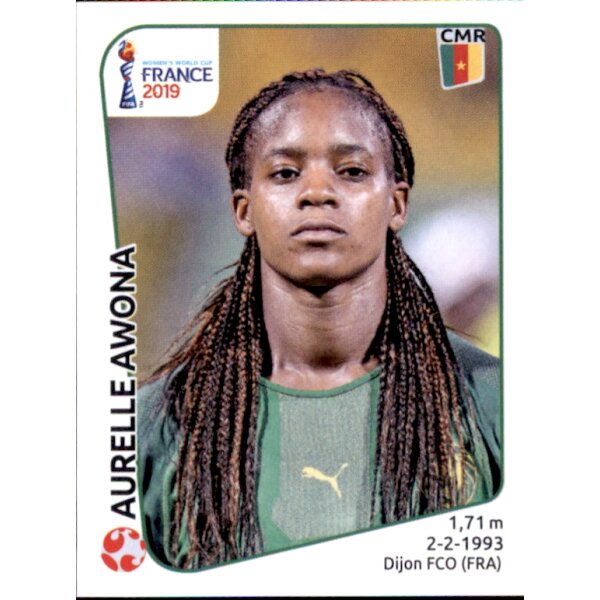 Frauen WM 2019 Sticker 351 - Aurelle Awona - Kamerun