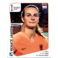 Frauen WM 2019 Sticker 403 - Renate Jansen - Niederlande