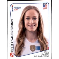 Frauen WM 2019 Sticker 408 - Becky Sauerbrunn - USA