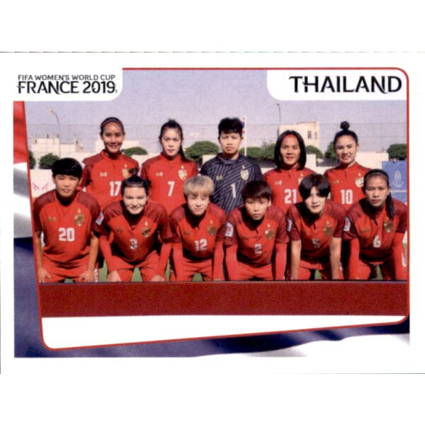 Frauen WM 2019 Sticker 424 - Team - Thailand