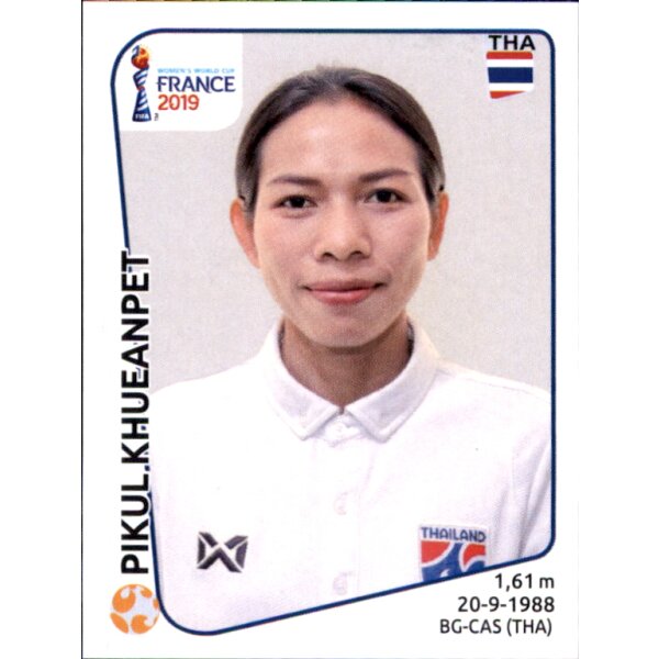 Frauen WM 2019 Sticker 433 - Pikul Khueanpet - Thailand