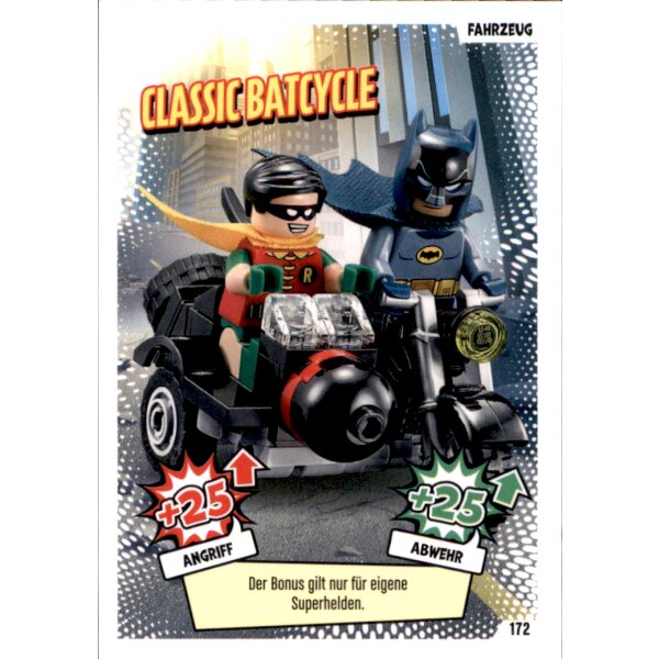 LEGO Batman Movie Karten Nr. 172 - Classic Batcycle - Fahrzeugkarte