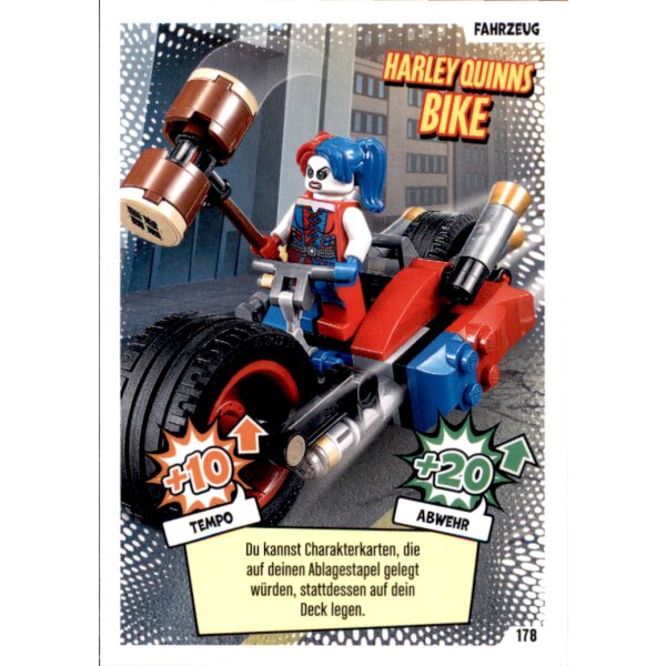 LEGO Batman Movie Karten Nr. 178 - Harley Quinns Bike - Fahrzeugkarte