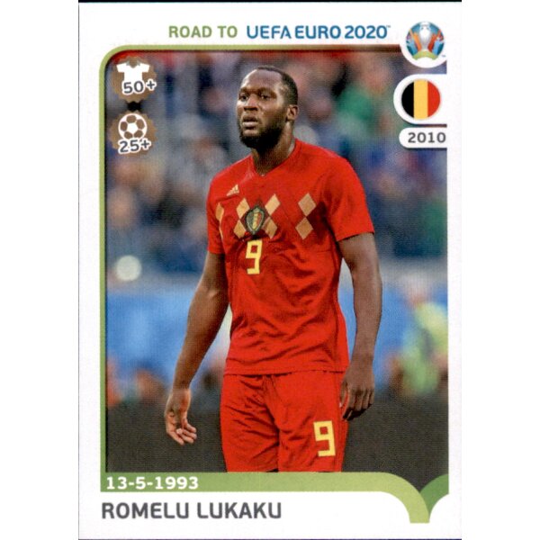 Road to EM 2020 - Sticker 33 - Romelu Lukaku - Belgien