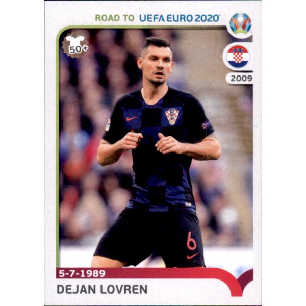 Road to EM 2020 - Sticker 37 - Dejan Lovren - Kroatien