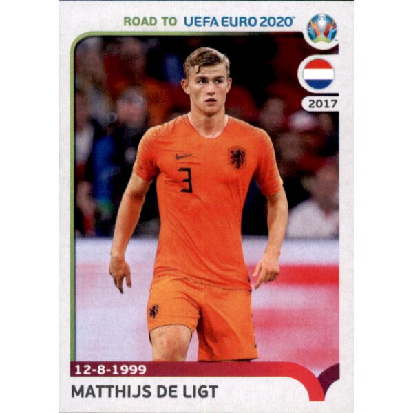 Road to EM 2020 - Sticker 180 - Matthijs de Ligt - Niederlande