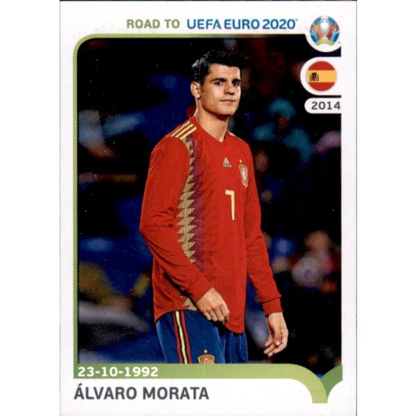 Road to EM 2020 - Sticker 367 - Alvaro Morata - Spanien