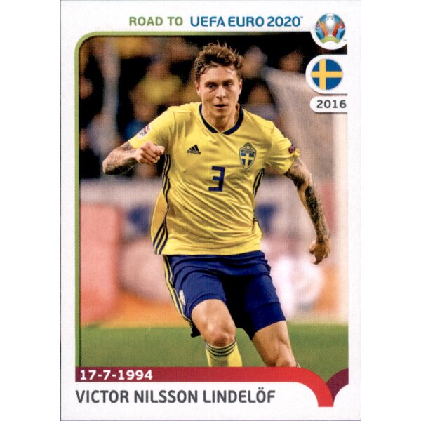 Road to EM 2020 - Sticker 373 - Victor Nilsson Lindelöf - Schweden