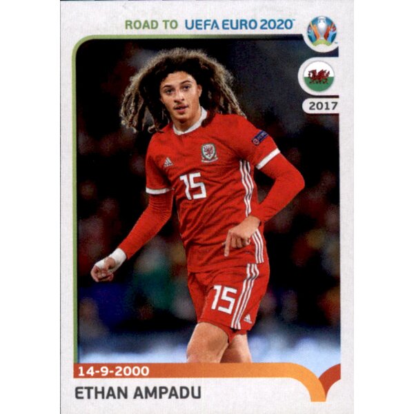 Road to EM 2020 - Sticker 446 - Ethan Ampadu - Wales