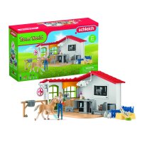 Schleich 42502 Farm World - Tierarzt-Praxis mit Haustieren