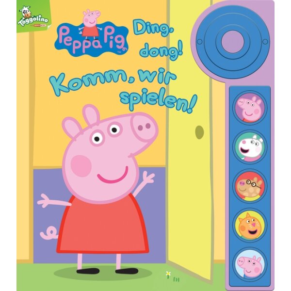 Peppa Pig - Ding Dong! Komm, wir spielen! , Kinderbuch ab 18 Monaten