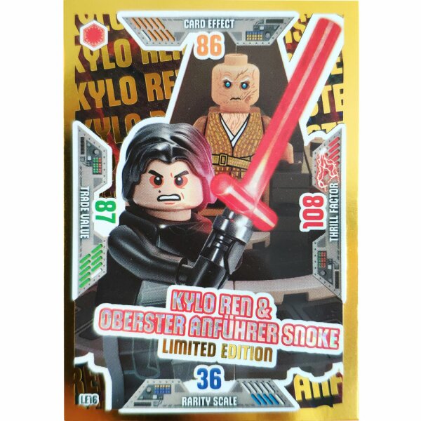 LE16  - Kylo Ren & Oberster Anführer Snoke - Limitierte Auflage - LEGO Star Wars Serie 2