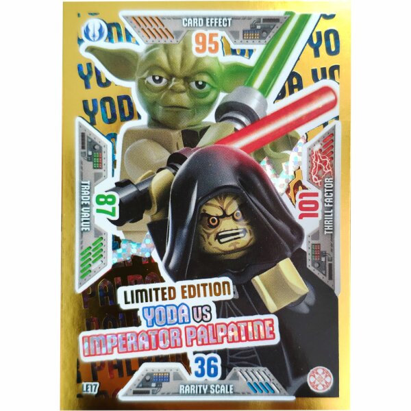 LE17  - Yoda vs Imperator Palpatine - Limitierte Auflage - LEGO Star Wars Serie 2