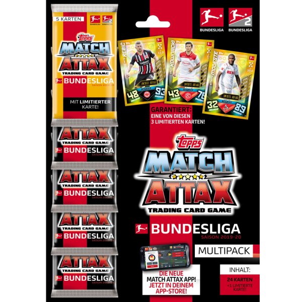 Topps Match Attax 2019/20 - 1 Multipack  - Deutsch