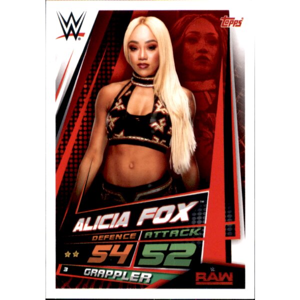 Karte 3 - Alicia Fox - RAW - WWE Slam Attax Universe