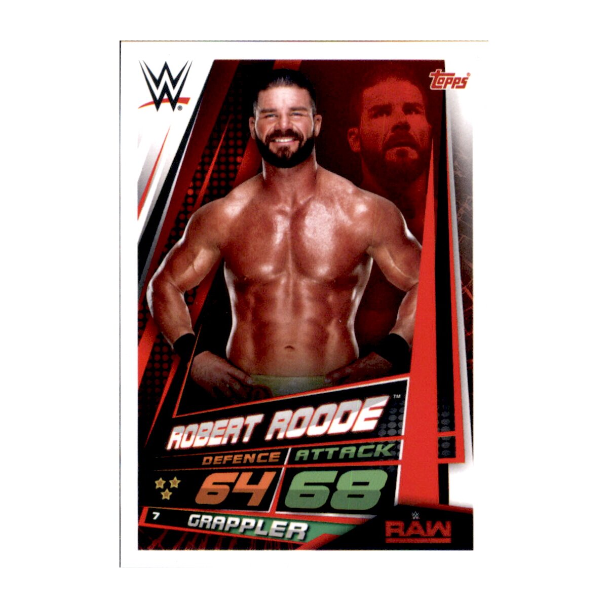 Karte 7 - Robert Roode - RAW - WWE Slam Attax Universe, 0,49