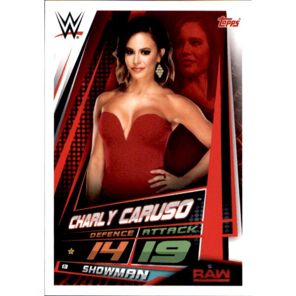 Karte 13 - Charly Caruso - RAW - WWE Slam Attax Universe