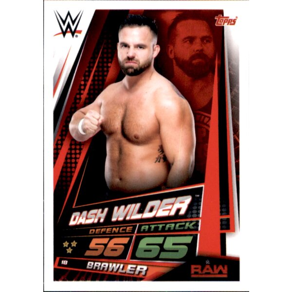 Karte 18 - Dash Wilder - RAW - WWE Slam Attax Universe