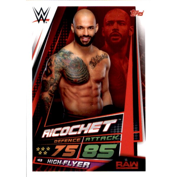 Karte 43 - Ricochet - RAW - WWE Slam Attax Universe