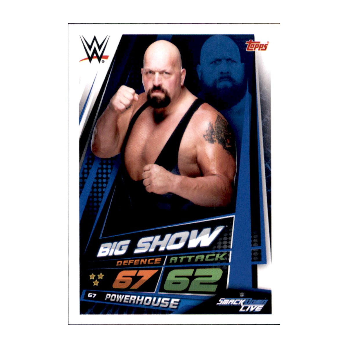 Karte 67 - Big Show - Smackdown Life - WWE Slam Attax Universe, 1,99