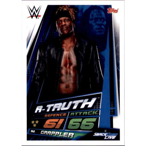 Karte 92 - R-Truth - Smackdown Life - WWE Slam Attax Universe