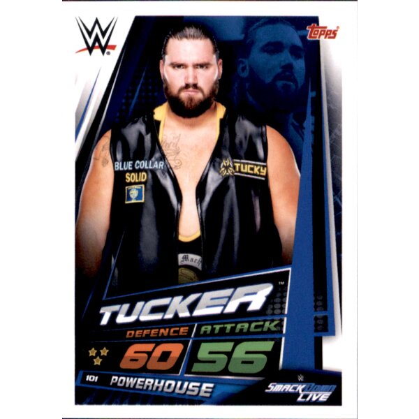 Karte 101 - Tucker - Smackdown Life - WWE Slam Attax Universe