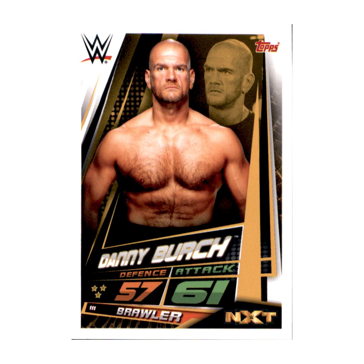 Karte 111 - Danny Burch - NXT - WWE Slam Attax Universe, 0,49