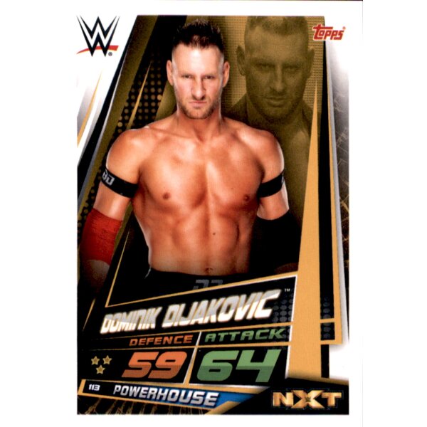 Karte 113 - Dominik Dijakovic - NXT - WWE Slam Attax Universe