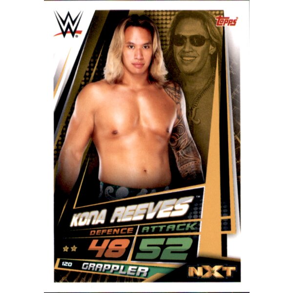 Karte 120 - Kona Reeves - NXT - WWE Slam Attax Universe