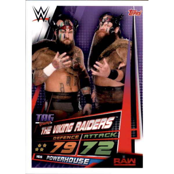 Karte 165 - The Viking Raiders  - TAG team - WWE Slam Attax Universe