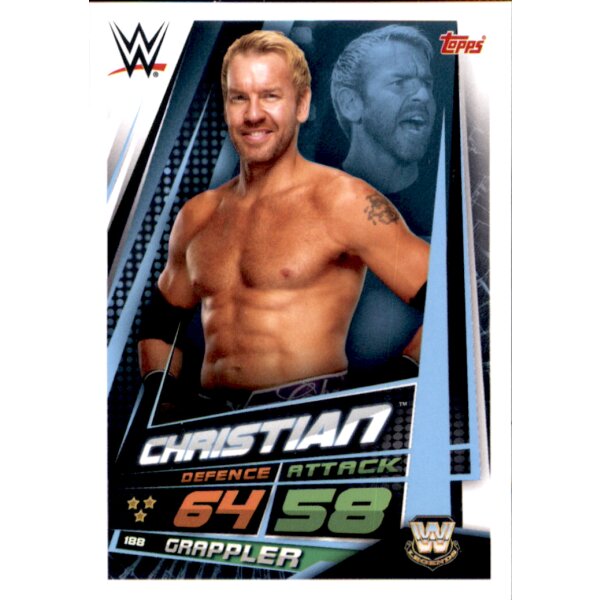 Karte 188 - Christian  - WW LEGENDS  - WWE Slam Attax Universe